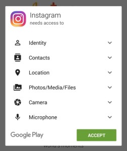 Accept Instagram Permissions