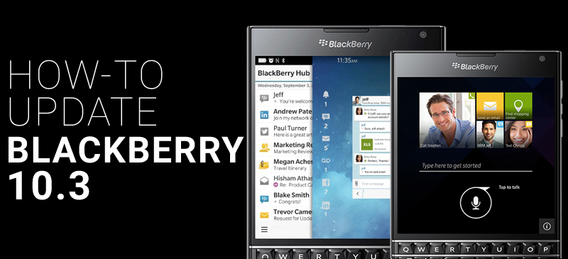 BlackBerry 10.3 Update Banner