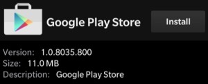 Install Google Play Store