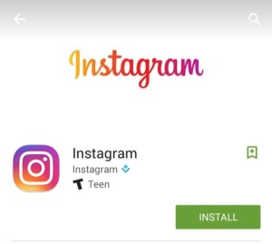 Install Instagram in Play Store