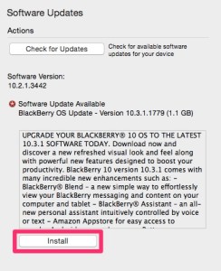 Update BlackBerry